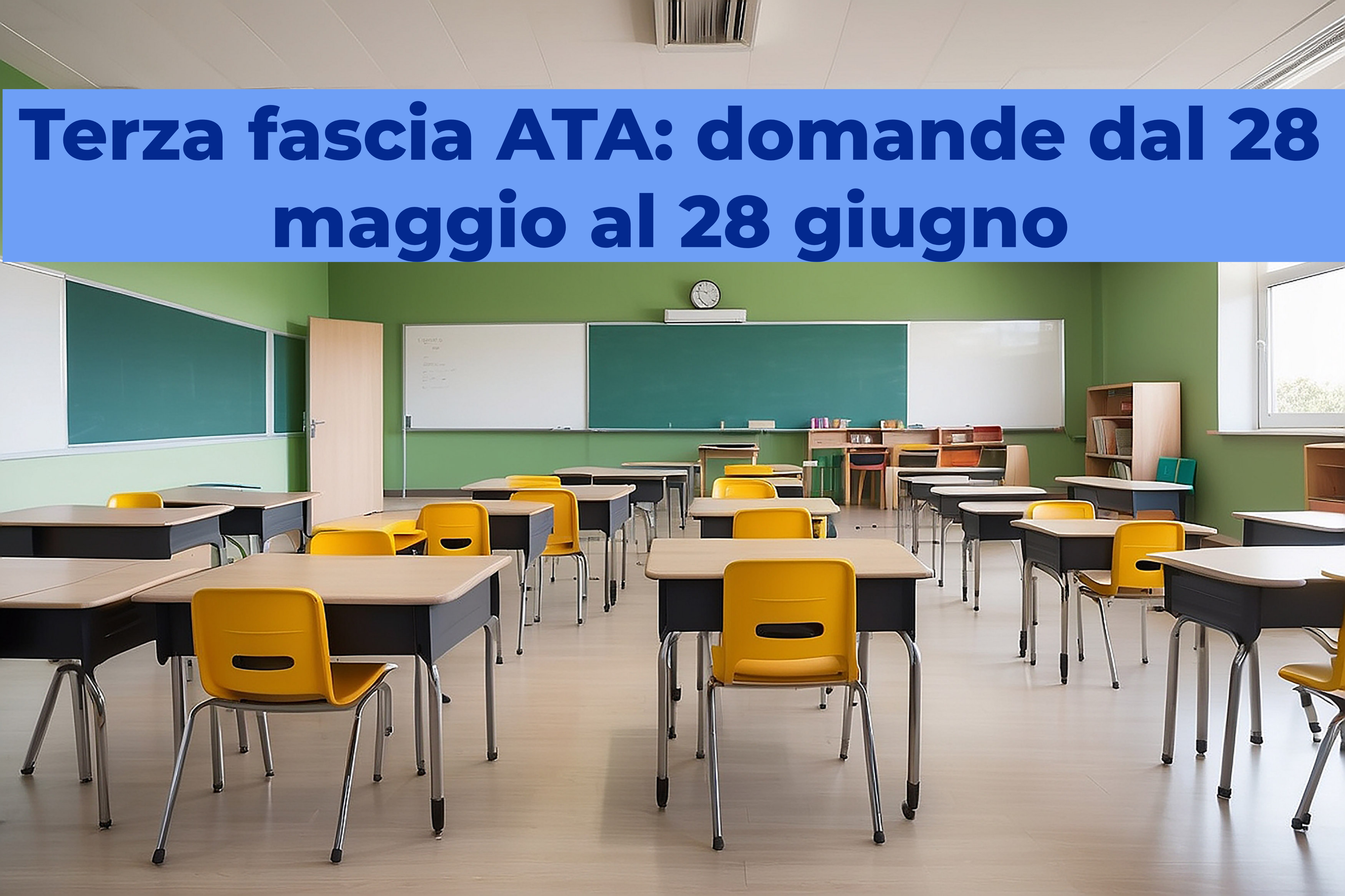 Terza fascia ATA: domande dal 28 maggio al 28 giugno