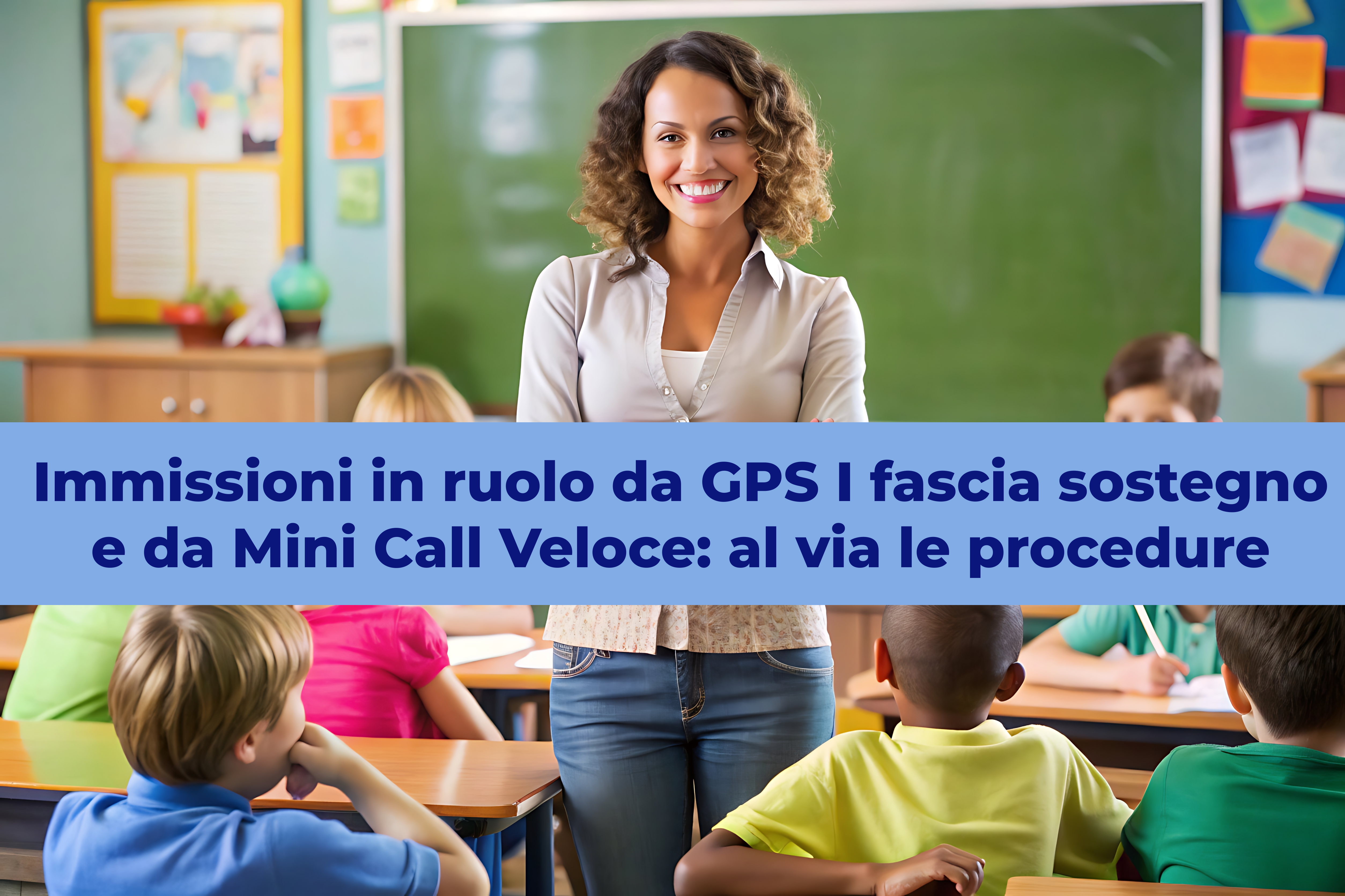 Immissioni in ruolo da GPS I fascia sostegno e da Mini Call Veloce: al via le procedure